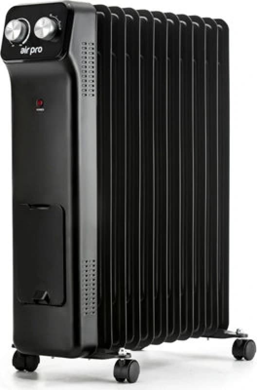 Air Pro Oil-Filled Electric Radiator 2500W, Adjustable Thermostat, 3 Settings