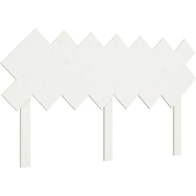 Vidaxl Bed Headboard White 151.5X3X81cm Solid Wood Pine, White 819226