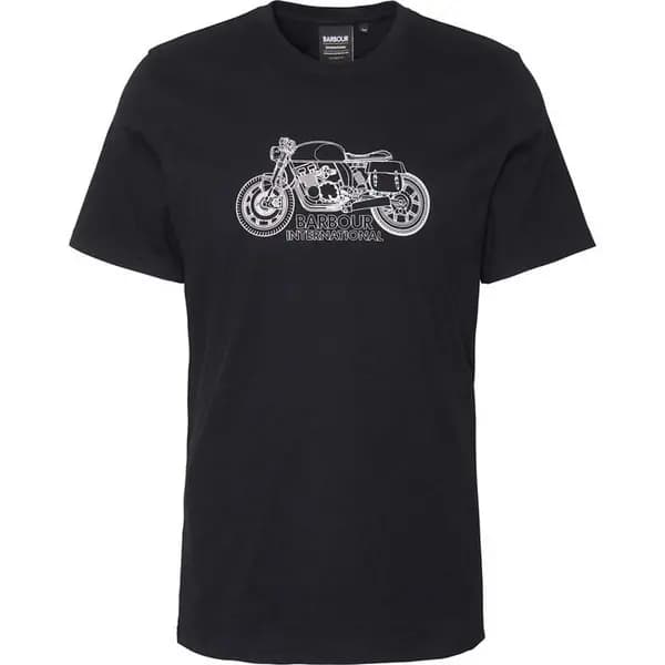 Barbour International Colgrove Moto T-Shirt - Black 2XL