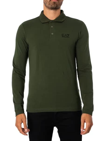 Longsleeved Logo Polo Shirt