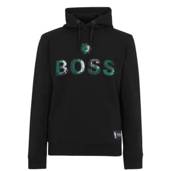 Hugo Boss X NBA Celtics Pullover Hoodie Charcoal Size M Men