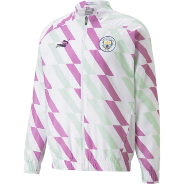 Puma Mcfc Prematch Jacket Drop 2 Anorak Mens Puma White male XS
