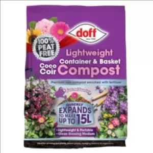 Doff Lightweight Container & Basket Coco Coir Compost 15l