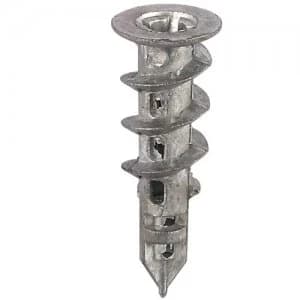 Select Hardware Plasterboard Driva Metal Plug with Screws - 4 Pack