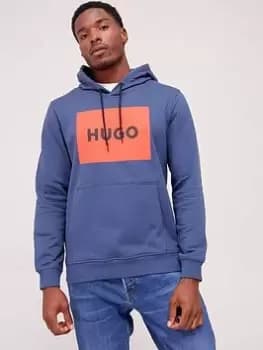 Hugo Duratschi Logo Dark Blue Overhead Hoodie