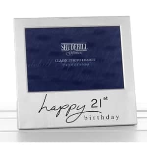 Satin Silver Occasion Frame 21st Birthday 5x3