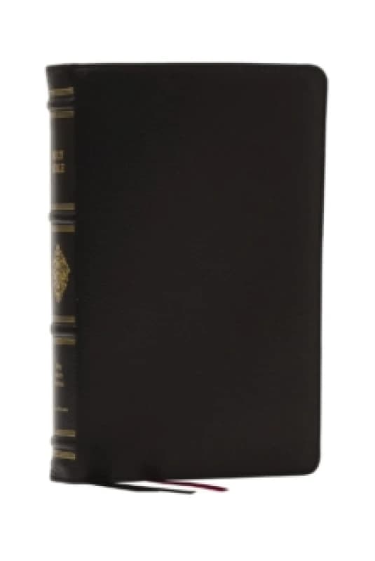 KJV, Personal Size Reference Bible, Sovereign Collection, Black Premium Goatskin Leather, Premier Collection, Comfort Print Leather / fine binding
