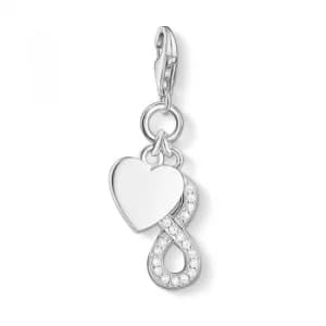 Ladies Thomas Sabo Sterling Silver Charm Club Infinity Charm