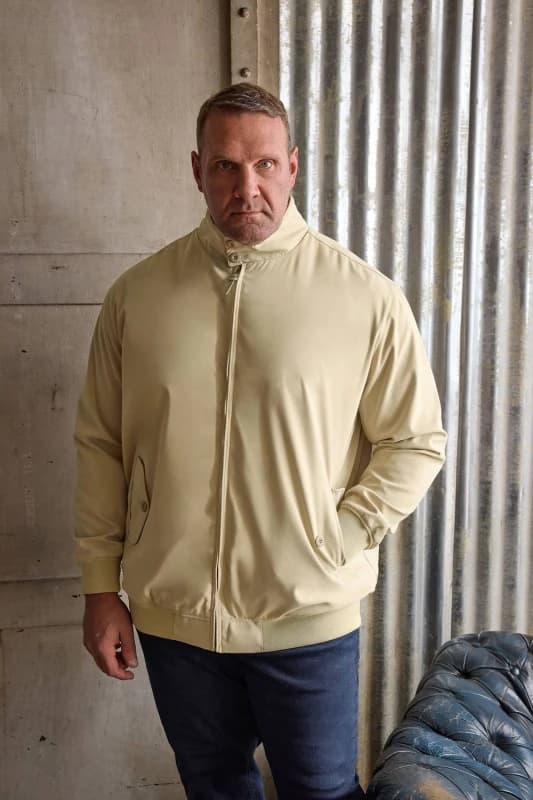 BadRhino Mens Harrington Jacket in Camel Size: Large Camel Male L