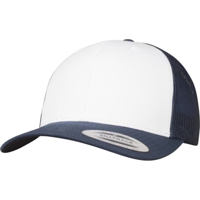Flexfit by Yupoong Mens Retro Trucker Coloured Front Cap in Navy Navy Male One Size