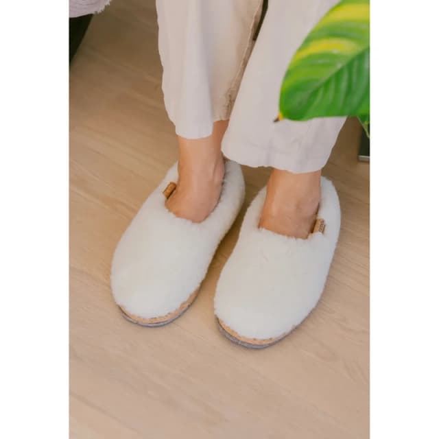 Caussun Slippers Caussun Marcel Fluffy Blanc Unisex 38