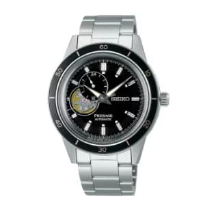 SEIKO PRESAGE STYLE 60'S AUTOMATIC SILVER DIAL STAINLESS STEEL BRACELET Mens WATCH SSA425J1