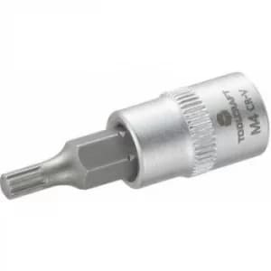 TOOLCRAFT M4 816073 XZN socket Bit 4mm 1/4 (6.3 mm)
