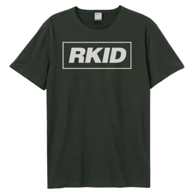 Amplified Amplified Men Rkid Liam Gallagher T-Shirt in Charcoal Size: Small Charcoal S Male 5063470090013