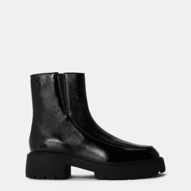 Calvin Klein Womens Chunky Ankle Biker Boots Black female 4 (37)