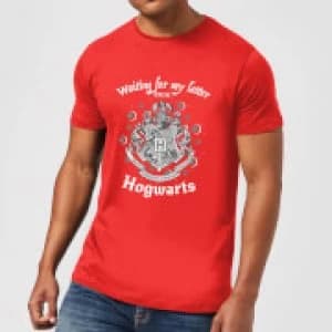 Harry Potter Waiting For My Letter From Hogwarts Mens T-Shirt - Red - L