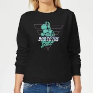 Nintendo Super Mario Bad To The Bone Womens Sweatshirt - Black