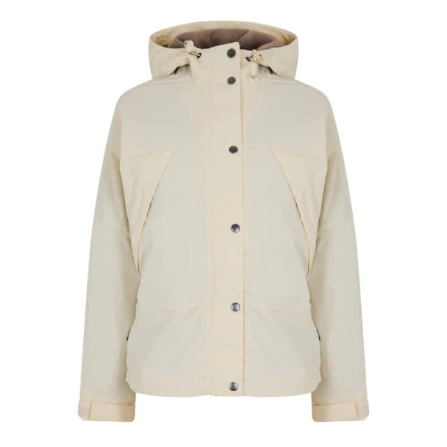 Timberland Womens Water Resistant Fleece Lined Rain Anorak Angora female 8 (XS)