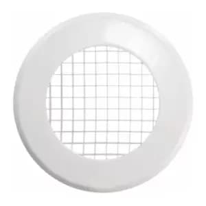 100mm Internal Circular Egg Cates Grille - Chrome - Manrose