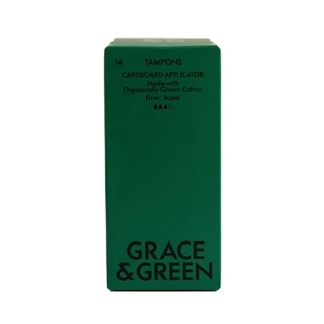 Grace and Green Applicator Tampons Super (14 Pack) GG_OTAS_008
