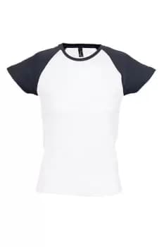 Milky Contrast Short/Sleeve T-Shirt