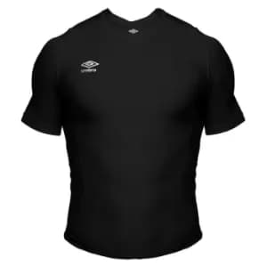 Umbro Short Sleeve Crew Base Layer Top Mens - Black