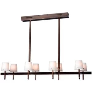 Linea Verdace Luster Straight Bar Pendant Ceiling Light Bronze