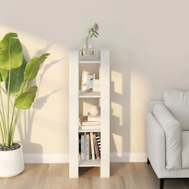VIDAXL Vidaxl - Book Cabinet/Room Divider White 41x35x125cm Solid Wood Pine 8720286905036
