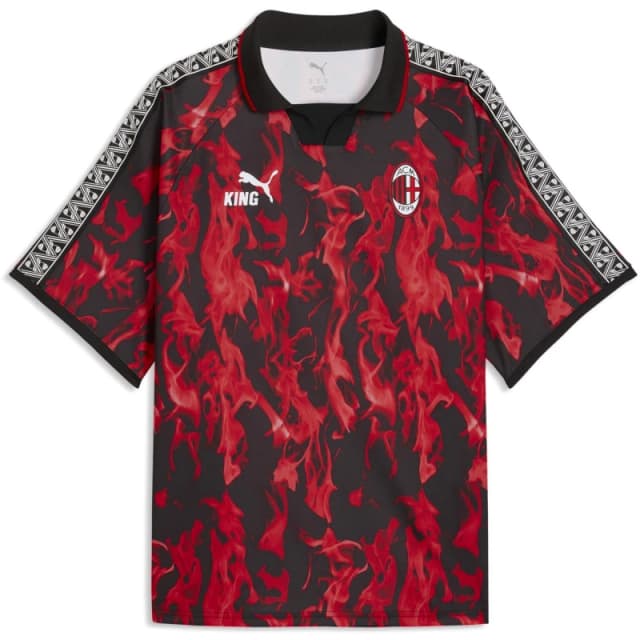 Puma Mens AC Milan Licensed Retro Football Shirt 2025 2026 Red/Black male M