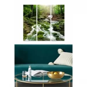 MDF1555194 Multicolor Decorative MDF Painting (3 Pieces)