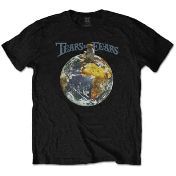 Tears For Fears - World Unisex Large T-Shirt - Black