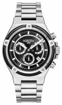 Roamer 221837 41 55 20 Mens Tempomaster Chronograph Steel Bracel Colour - Black