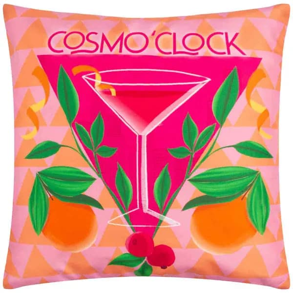 furn. Cosmo O' Clock Abstract Outdoor Cushion 5025532799678