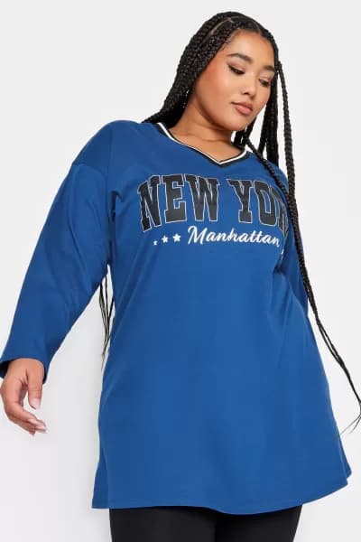 'New York' Varsity Oversized T-Shirt