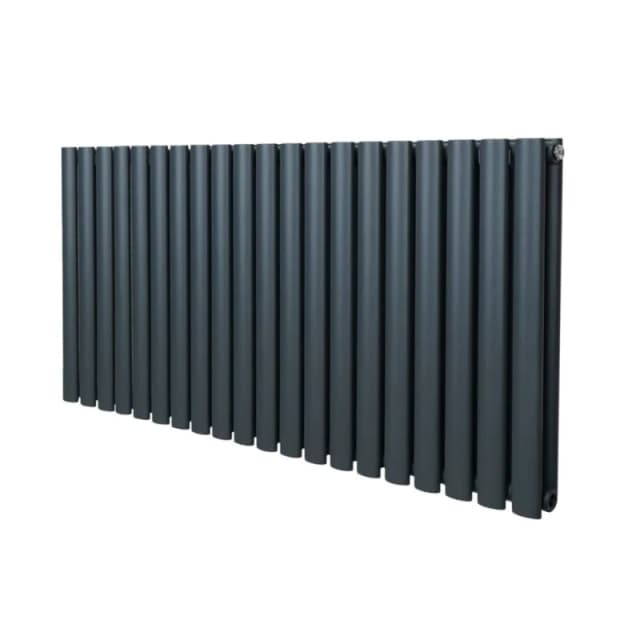 Monstershop Oval Radiator - 600 x 1200mm - Anthracite Grey