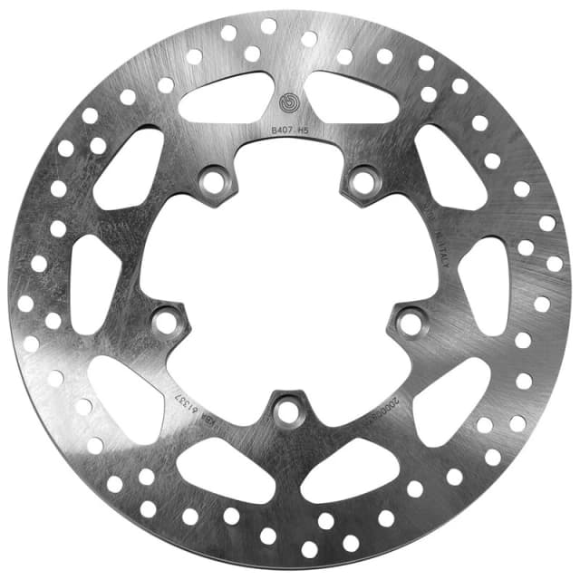 BREMBO 68B407H5 Brake disc PRIME - Serie-Oro - Fixed Disc Rear, Perforated Brake Disc (82)