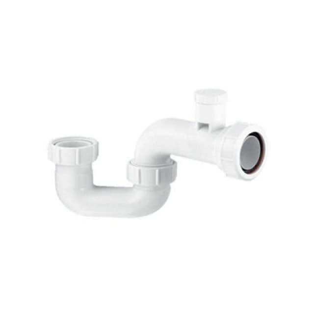 McAlpine SMP10V 50mm Water Seal Anti-Syphon (Silentrap) with 1.5" Multifit Outlet Bath Trap White
