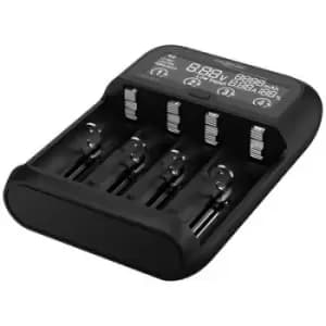 Ansmann Lithium 4 Charger for cylindrical cells LiFePO, Li-ion, NiCd, NiMH 10340, 10350, 10440, 10500, 10350, 10440, 10500, 12500, 12650, 13500, 13650