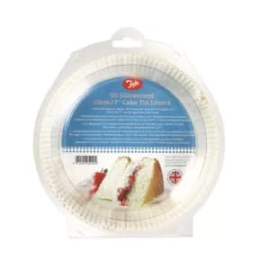 Tala Siliconised 20cm Cake Tin Liners, Greaseproof Liners (Set of 50)