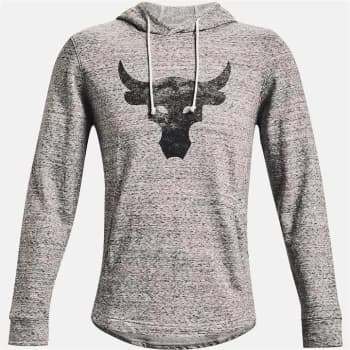 Under Armour Project Rock Terry Hoodie Mens - White/Black