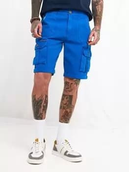 Joe Browns Cool To Be Customised Shorts - Blue Size 30, Men
