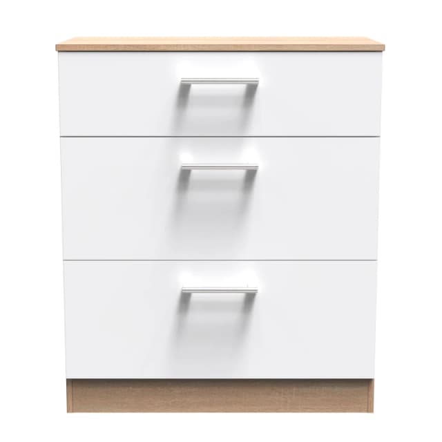 Ready Assembled 2 U Cornwall 3 Drawer Deep Chest (Ready Assembled) Size: Medium Multicolor Unisex Medium