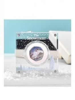 Royal Mint Silver Proof Snowman 50p in a deluxe personalised gift box, One Colour, Women