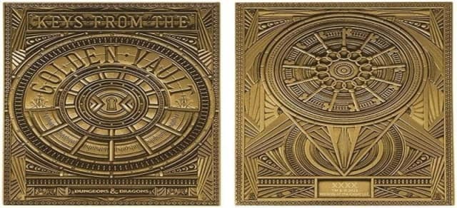 Dungeons & Dragons Limited Edition Keys From The Golden Vault Ingot Metallic Gold unisex