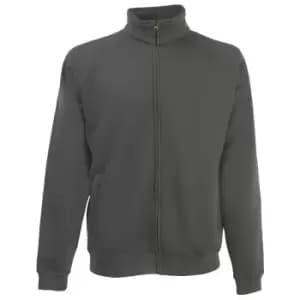 Fruit Of The Loom Mens Sweatshirt Jacket (M) (Light Graphite)