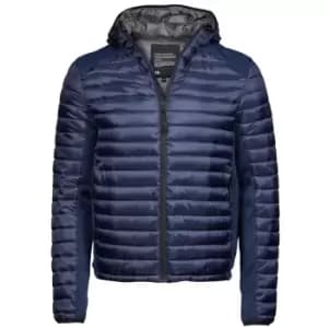 Tee Jays Mens Aspen Crossover Jacket (2XL) (Admiral Navy/Navy Melange)