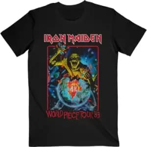Iron Maiden - World Piece Tour '84 V.1. Unisex XX-Large T-Shirt - Black