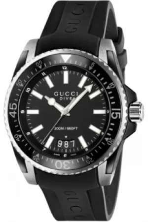 Mens Gucci Dive 45mm Watch YA136204