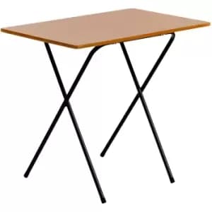 Harbour Housewares - Wooden Folding Desk - 80cm - Brown/Black