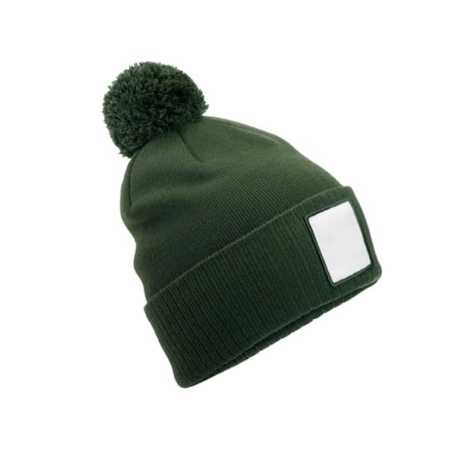 Beechfield Beechfield Men Pom Pom Beanie in Dark Olive Dark Olive One Size Male 5063574673846